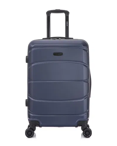 Dukap Sense Lightweight Hardside Spinner Luggage 24 In Blue