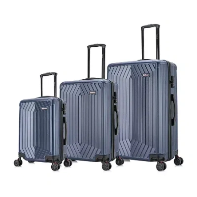 Dukap Stratos 3-pc. Hardside Lightweight Luggage Set In Blue