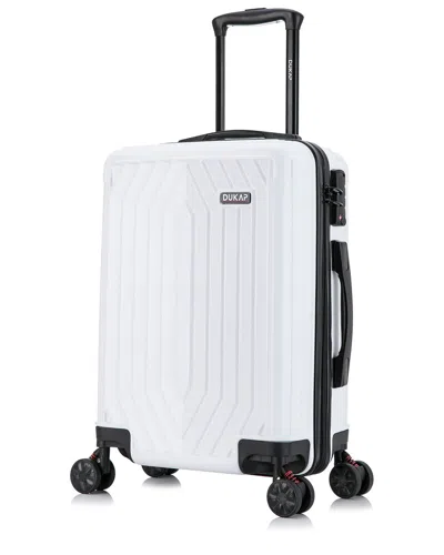 Dukap Stratos Lightweight Hardside Spinner 20in In White