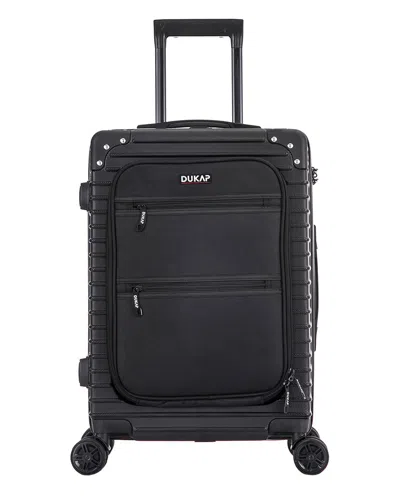 Dukap Tour 20'' Carry-on With Integrated Usb Port In Black