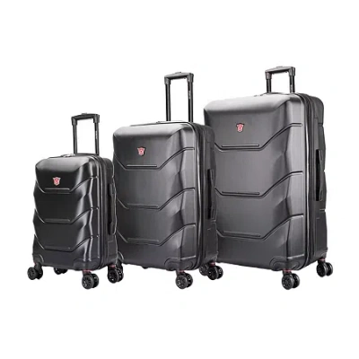 Dukap Zonix Hardside 3-pc Luggage Set In Black