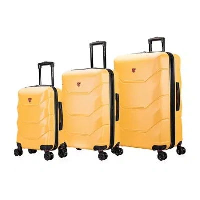 Dukap Zonix Hardside 3-pc Luggage Set In Yellow