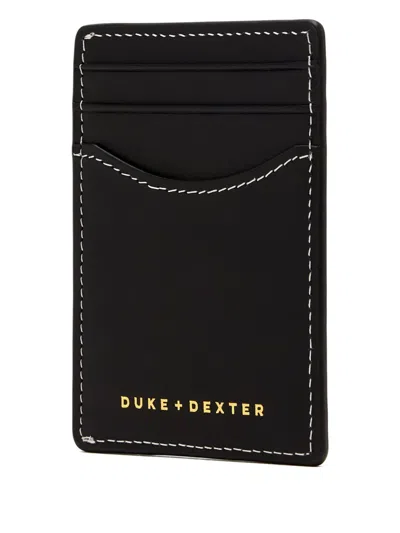 Duke & Dexter Dean Kiss Leather Wallet In Black