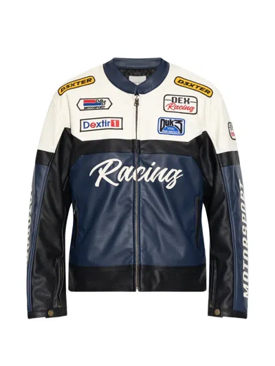 Duke & Dexter Dr Moto Racing Jacket In Black
