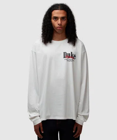 Duke & Dexter Duke + Dexter Dr2 World Championship Long Sleeve T-shirt In Vintage White