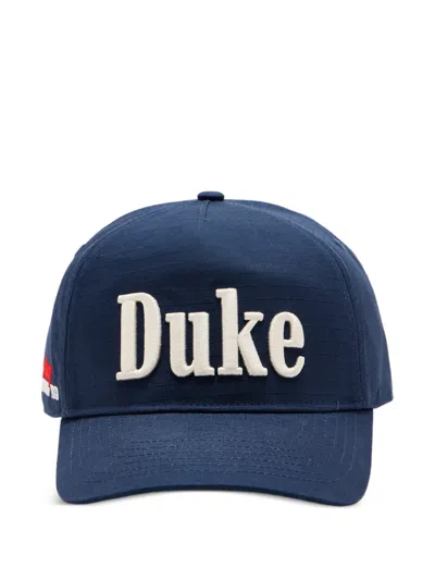 Duke & Dexter Embroidered-logo Cap In Blue