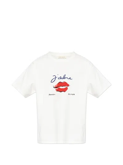 Duke & Dexter Graphic-print T-shirt In White