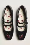 Duke & Dexter Icon Double-strap Mary Janes In Black