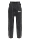 Duke & Dexter Mens Core Logo-print Cotton Jogging Bottoms Black In Gray