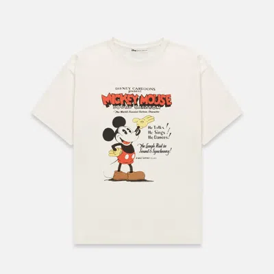 Duke & Dexter Men's Disney Mickey Mouse Vintage White T-shirt