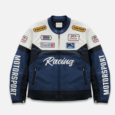 Duke & Dexter Men's Dr3 Oto Racing Jacket In Blue