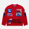 Duke & Dexter Men's Dr3 Sponsors Red Knitted Sweatshirt In Red