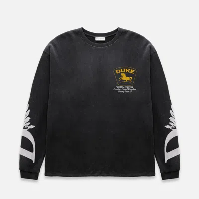 Duke & Dexter Men's Dr3 Sponsors Washed Black Waffle Top