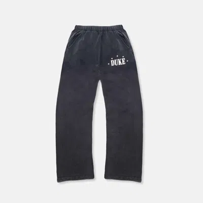 Duke & Dexter Men's Duke Plus Black Sweat Pant In Gray