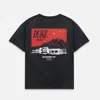 Duke & Dexter Men's Duke Ranch Vintage Black + Red T-shirt In Black