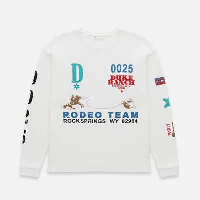 Duke & Dexter Men's Duke Rodeo Team Vintage White Waffe Top