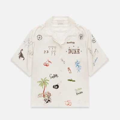 Duke & Dexter Men's Duke Sketch Ecru Shirt