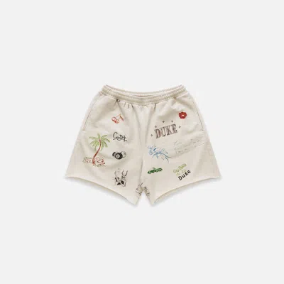 Duke & Dexter Men's Duke Sketch Ecru Shorts
