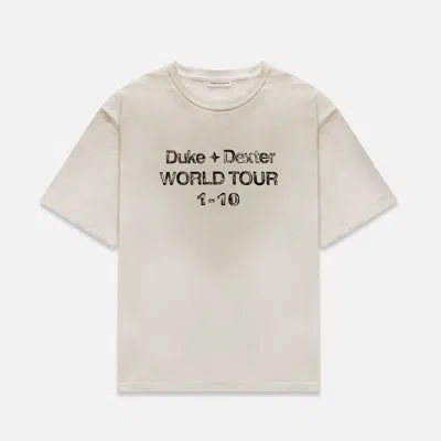 Duke & Dexter Men's Dwt 10 Vintage White + Black T-hirt In Multi