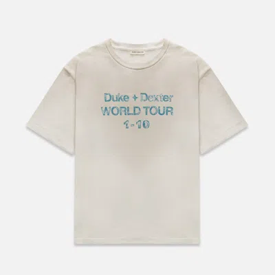 Duke & Dexter Men's Dwt 10 Vintage White + Blue T-hirt In Multi