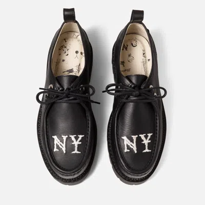 Duke & Dexter Moby Ny-embroidered Boots In Black