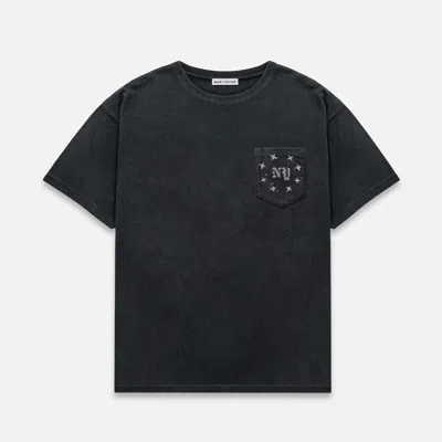 Duke + Dexter Men's Ny Washed Black Pocket T-shirt