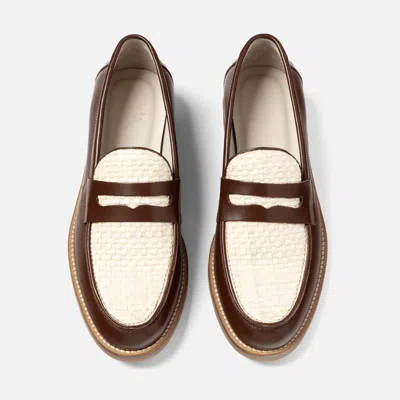 Duke & Dexter Men's Peso Basket Weave Penny Loafer - Men's