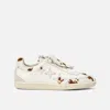Duke & Dexter Men's Plus Designer Duke Brown Cow Sneaker - Women's In White