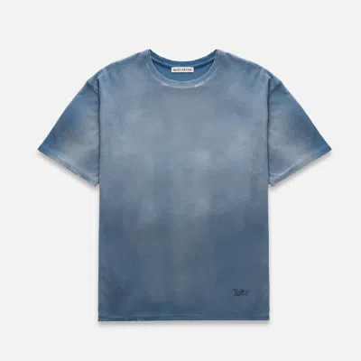 Duke + Dexter Men's Sun Faded Workwear Washed Navy T-shirt In Blue