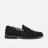 Duke & Dexter Men's Wilde Black Punched Denim Penny Loafer - Men's