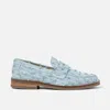 Duke & Dexter Men's Wilde Blue Punched Denim Penny Loafer - Men's
