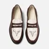 Duke & Dexter Men's Wilde Cracked Bison Skull Penny Loafer - Men's In Brown