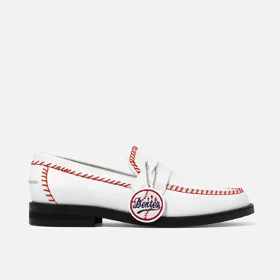 Duke + Dexter Wilde Dexter Baseball Penny Loafer In White