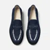 Duke & Dexter Men's Wilde Indigo Denim Wreath Embroidered Penny Loafer - Men's In Blue