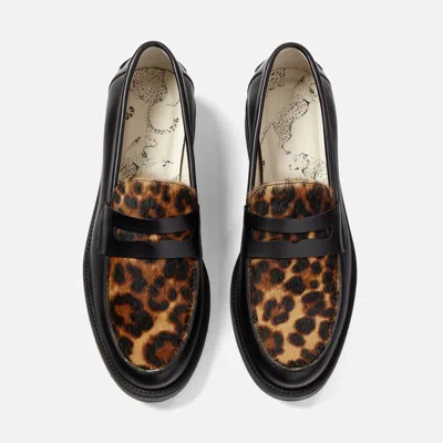 Duke & Dexter Men's Wilde Leopard Penny Loafer - Men's