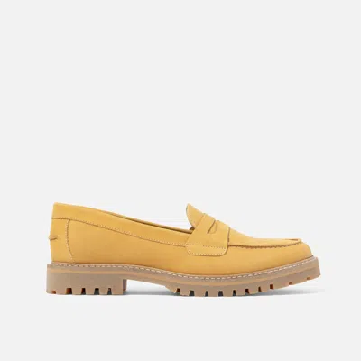 Duke & Dexter Leather Loafers In Yellow