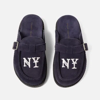 Duke + Dexter Men's Winston Ny Navy Suede Mule - Women's