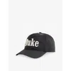 Duke & Dexter Mens  Duke Script Satin Adjustable Cap In Black
