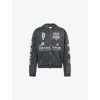 Duke & Dexter Mens Black Rodeo Team Relaxed-fit Cotton-jersey Hoodie In Black