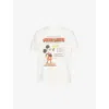 Duke & Dexter Mens  Duke + Dexter X Disney Mickey Mouse Crewneck Cotton-jersey T-shirt In White