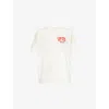 Duke & Dexter Mens Vintage White Graphic-print Relaxed-fit Cotton T-shirt In White