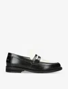 Duke & Dexter Wilde Penny Leather Loafers In Black