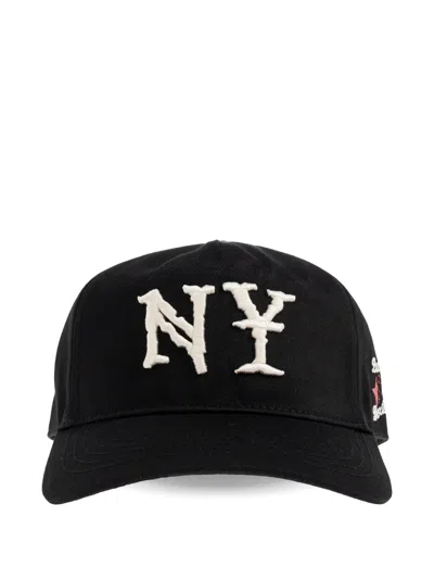 Duke & Dexter Ny-embroidered Baseball Cap In Black