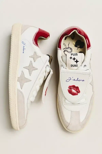 Duke & Dexter Printed Icon Sneakers In Multi