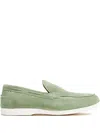 Duke & Dexter Stitched Scott Loafers In Green