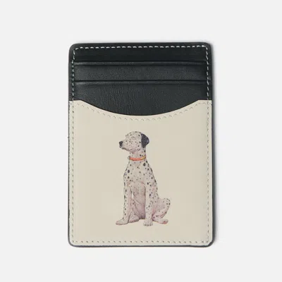 Unisex Dean Dalmatian Card Holder In White from Duke + Dexter