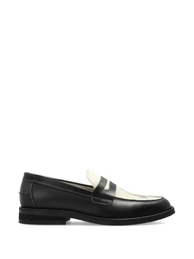 Duke & Dexter Wilde Dalmatian-print Loafers In Black