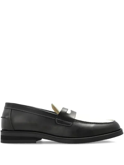Duke & Dexter Wilde Penny Loafers In Black