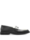 Duke & Dexter Wilde Printed Leather Loafers In Black