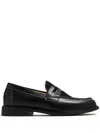Duke & Dexter Wilde Rattan Penny Loafers In Black